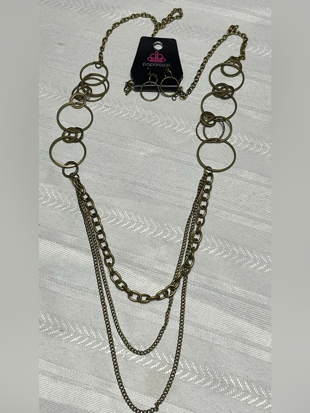 Paparazzi Brass Layered Link Necklace